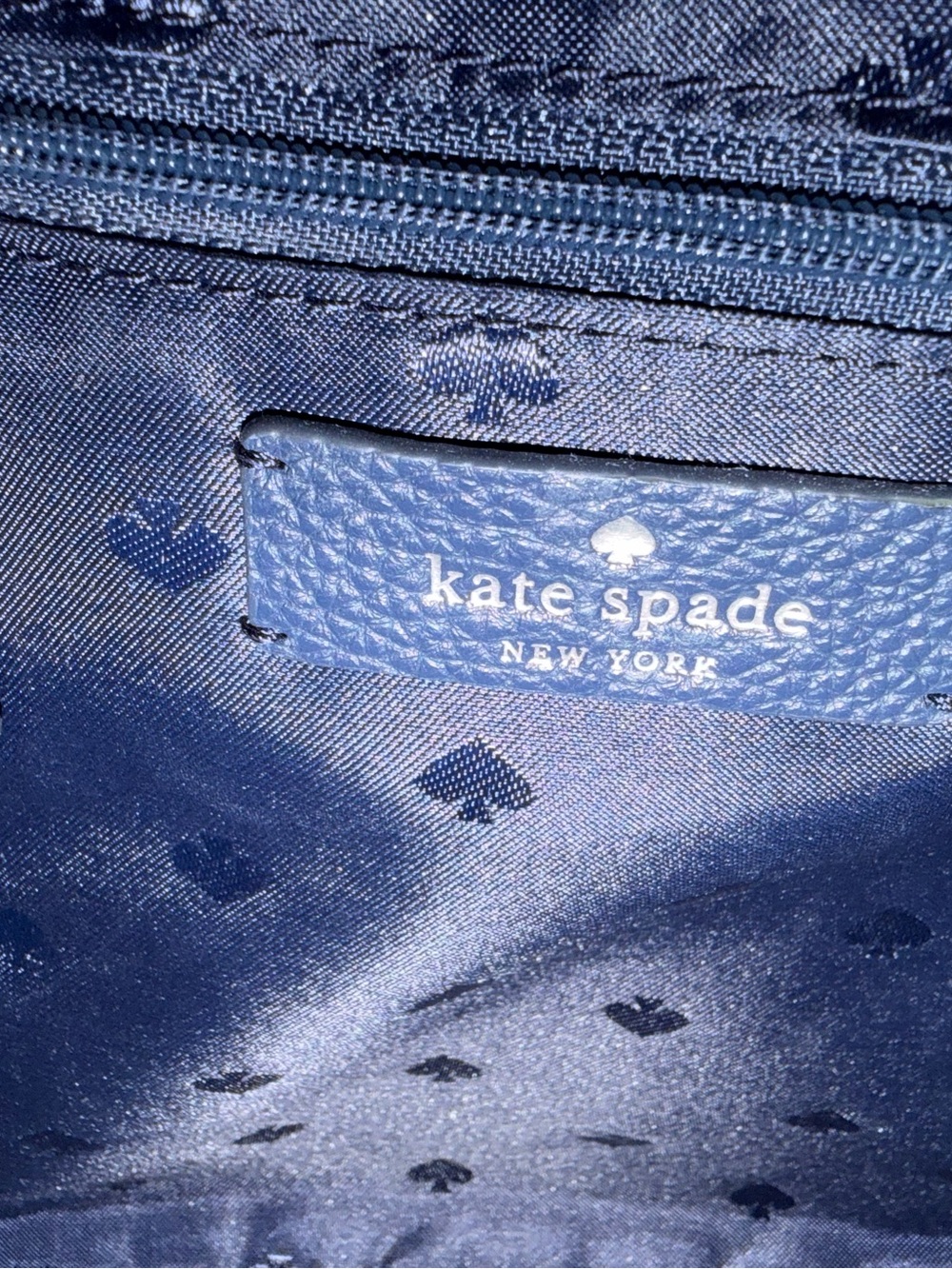 Kate Spade New York Navy BlueLeather Small Backpack - Picture 8 of 9